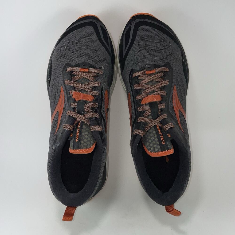 Brooks Caldera 4 Sneakers Mens Size 9.5 D Grey Orange Trail Running Shoes Gym - Picture 5 of 13